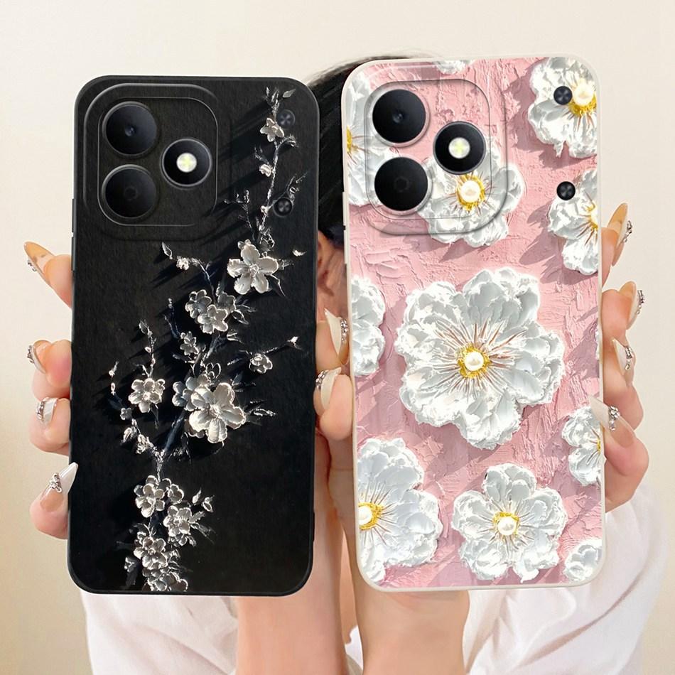 Für Realme Note 80 RMX5388 Niedliche Katze Blume Cartoon Handyhülle Für Realme Note80 4G Weiche Silikonhüllen Stoßfänger