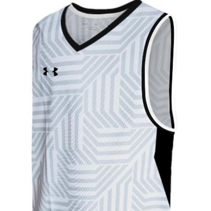 Under Armour Logo Print Breathable Loose Fit Basketball Tank Top Men Tops White 23500102-100