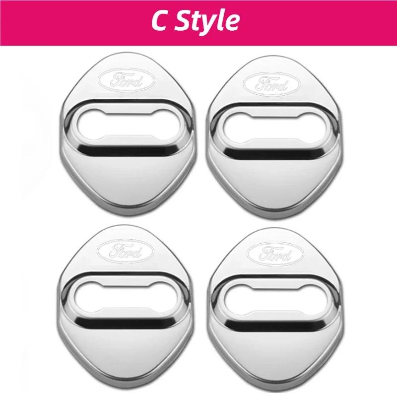 For Ford Focus Edge Kuga Escort Fiesta Taurus Everest Mondeo Territory Escape Car Door Lock Cover Buckle Protection Accessories