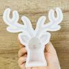 Deer Silicone Mold Deer Head Christmas Plaster Molds 3D Deer Head Shape Cake Topper Mold 3D Mould For Fondant Candy Cupcake