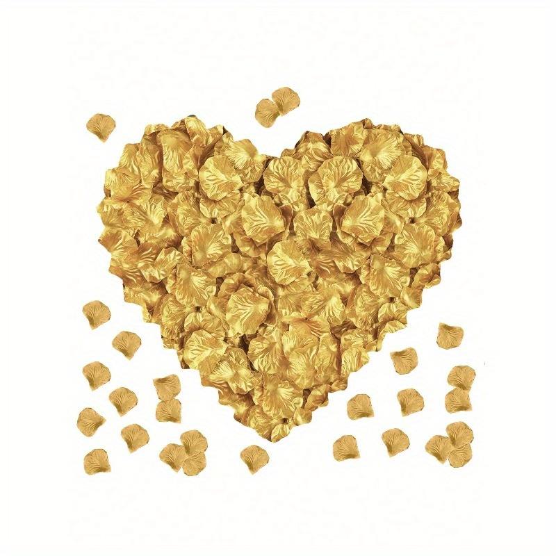 2000pcs- Rayon Rose Petal Decoration Rose Petal Black For Wedding Party Halloween Decoration, Gift Box Filler, Rose Ya Romantic, Rose Petal Proposal