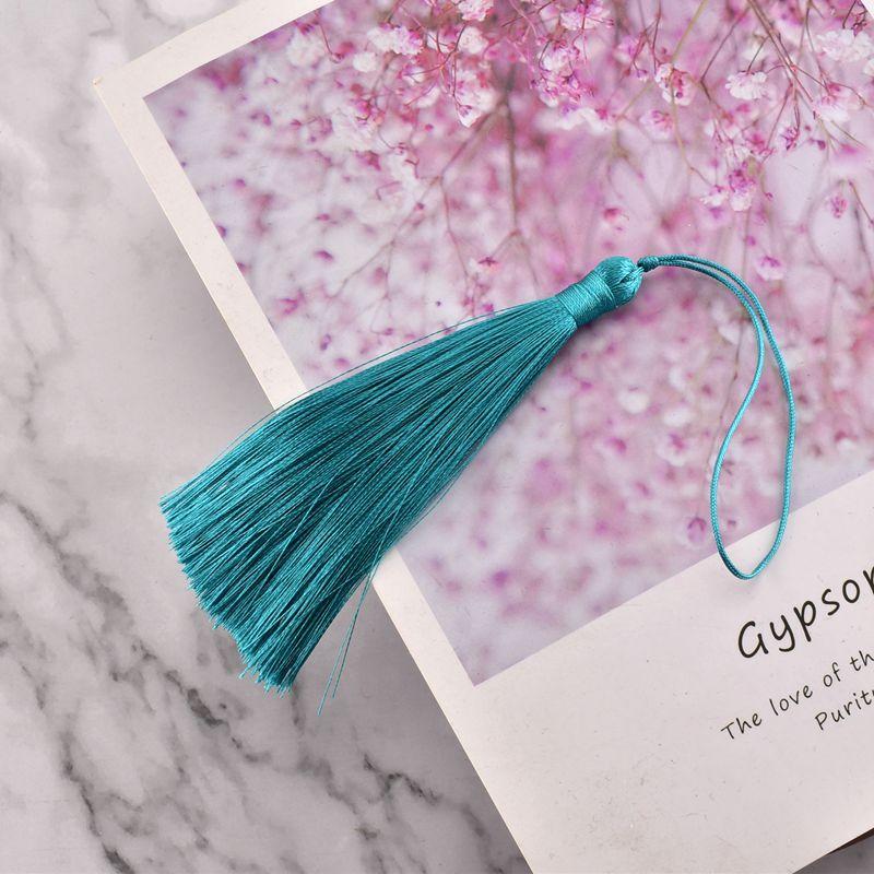 10CM Ice Silk Tassel Tassels Ancient Style Sachet Fan Pendant Bookmark Pendant Ear Diy Handmade Material Fringe Trim