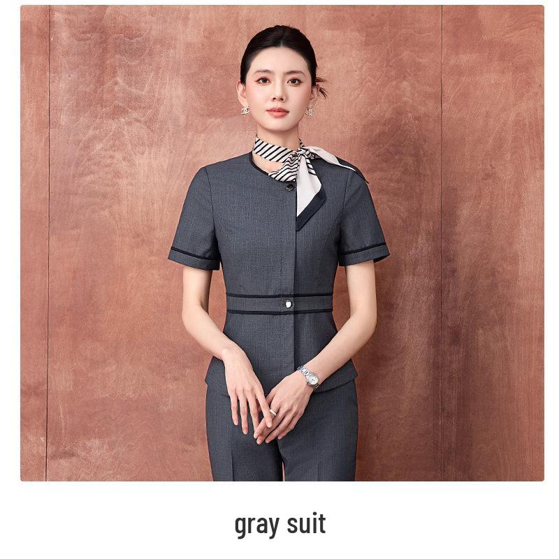 Professional Women s Work Attire: Elegant Suit for Spring/Autumn - Ideal for Jewelry Store, Hotel Reception, Sales, and Office Settings M