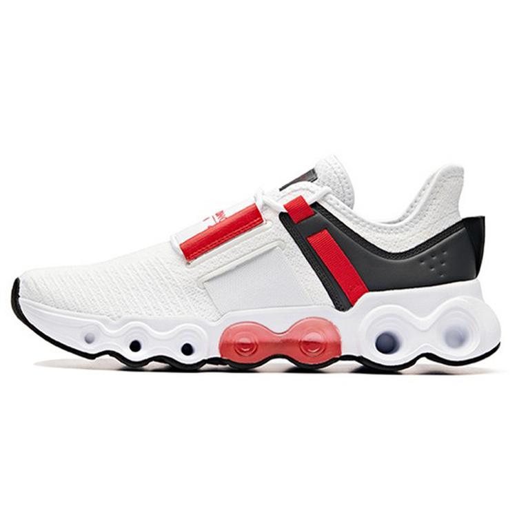 

new Anta Cushioning Anti-Slip Wear-Resistant Breathability Low-Top Running Shoes Men s White Gray Red 43