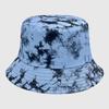 Neutral Summer Tie Dye Printed Fisherman Hat Outdoor Breathable Hat Sunshade