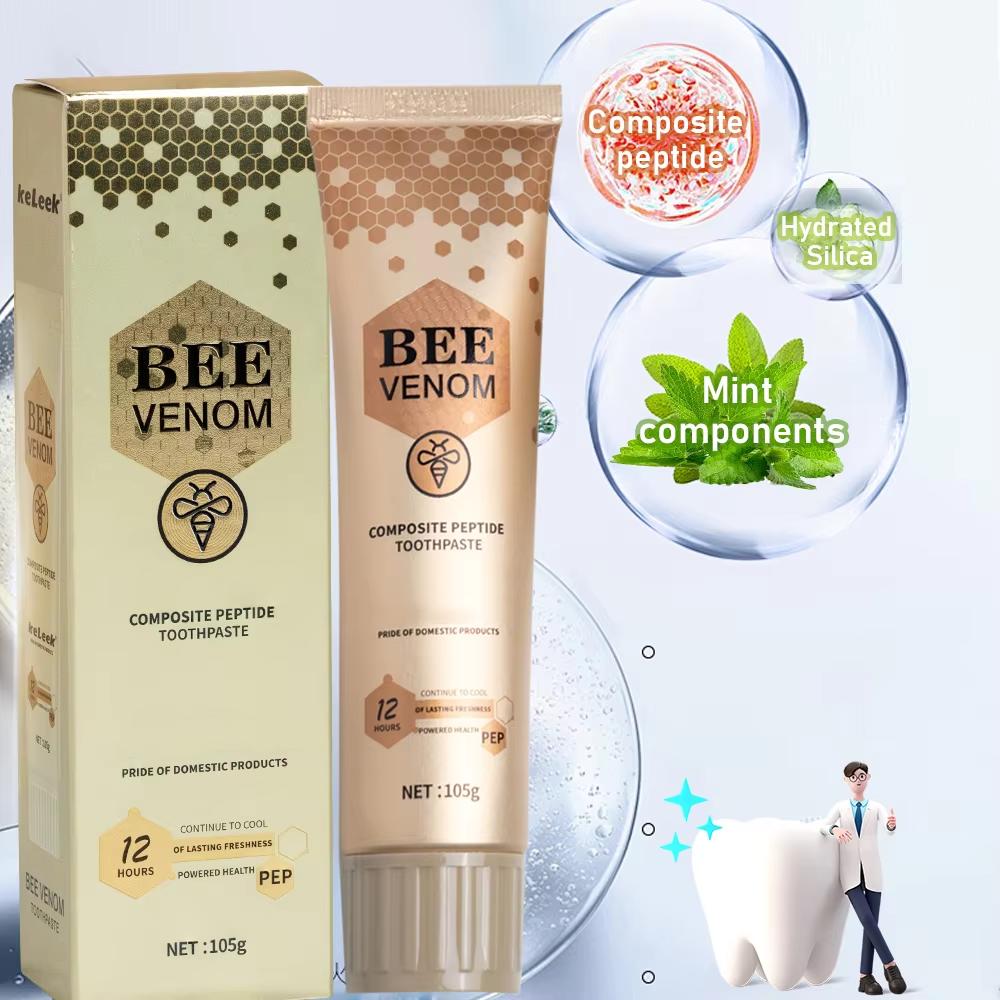 Gold Honey Peptide Complex Toothpaste Continuously Fresh Breath Refreshing Fluoride Free Protecting Teeth For Women & Men