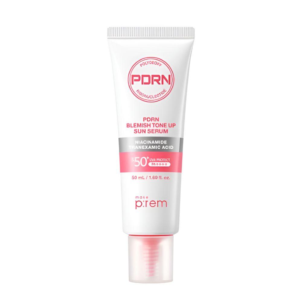 MAKE P:REM PDRN Dark Spot Tone-Up Sun Serum SPF50+ PA++++ Brightening Repair Sunscreen 50ml