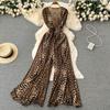 Fashion Ins Goddess Temperament Loose Big Hem Jumpsuit