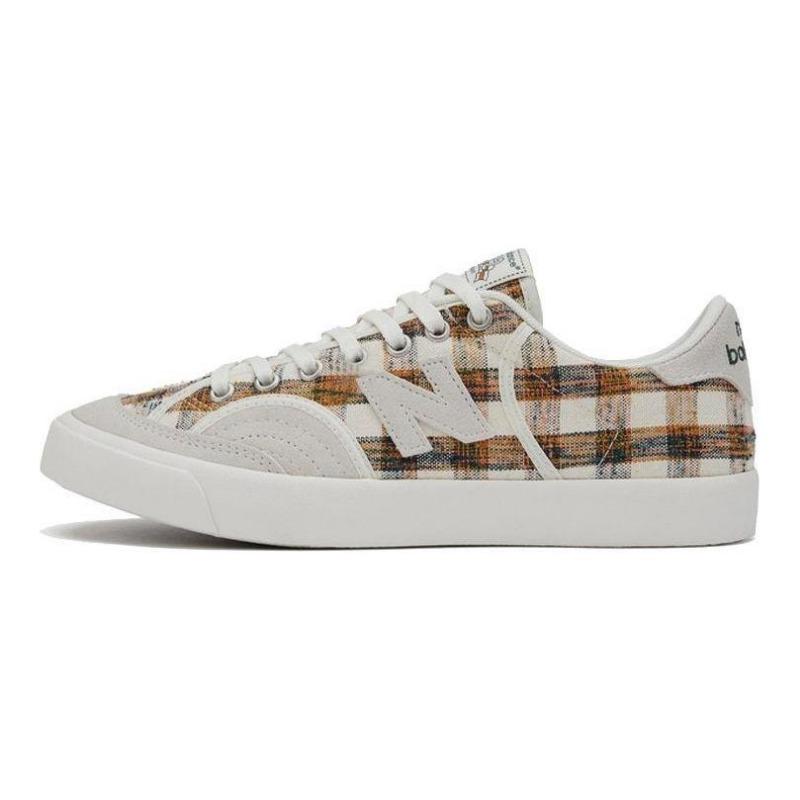 New Balance 212 Unisex Vintage Plaid Skate Shoes White Yellow Grey NM212PLD
