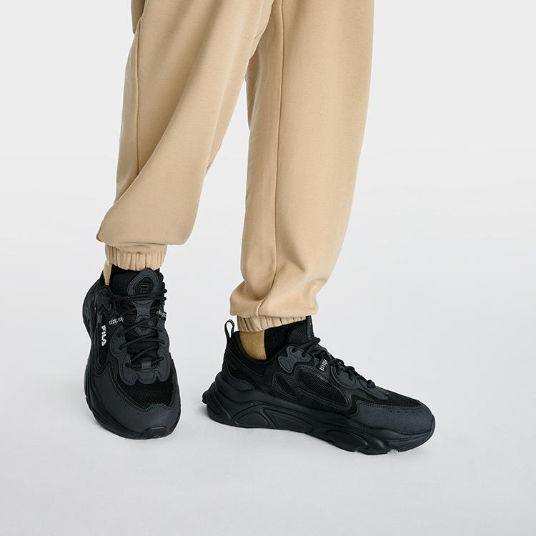 New FILA Running Shoes Low NonSlip Shoes 'Black' F12M332117FBK