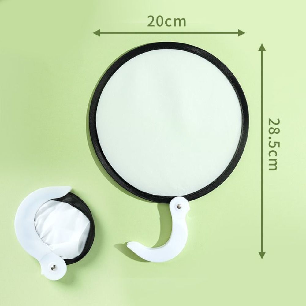 Heißes Leeres Design DIY Weißer Faltfächer Tragbarer Handwerk Handgehaltene Runde Faltfächer Handfächer Partygeschenke Tägliche Nutzung Sommer