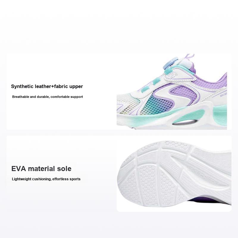 Skechers Детские удобные мягкие амортизирующие прочные низкие кроссовки для бега Детские кроссовки Белые 319066L-WMLT 27.5