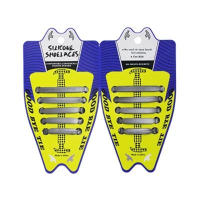 10 Stück/Set Elastische Silikon-Schnürsenkel Kinder Sport Laufen Keine-Krawatte-Schnürsenkel Alle Sneaker Schuhschnürsenkel Passform Riemen Schnürsenkel