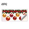 Holiday Glass Decals Christmas Hanging Ball Holly Static Window Stickers Waterproof PVC Decorative for Removable Wall Decor Home Store Doors,