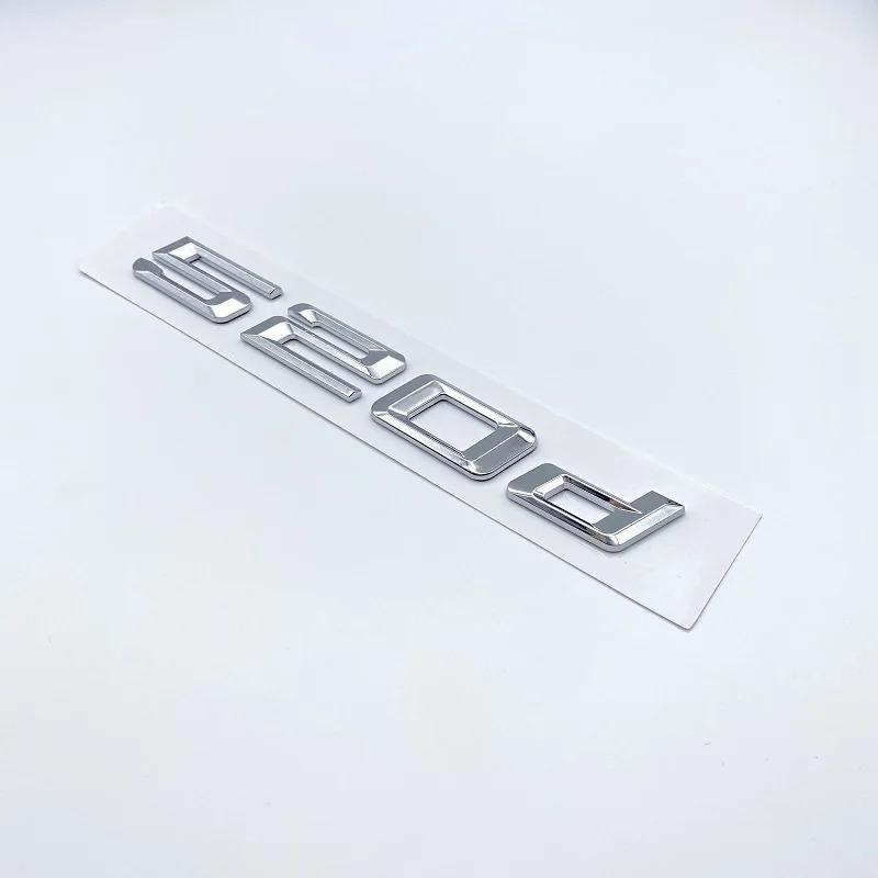 Number Trunk Letters Logo Emblem Sticker For BMW 5 Series 520d 525d 528d 530d 535d 540d 545d E39 E60 E61 F07 F10 F11 G30 G31 BR3