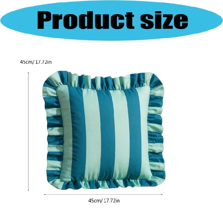 Luxury Striped Throw Pillow Cover Set Of 2pcs Invisible Zippered Design Pillowcase For Sofa Bed Outdoor Indoor Decors