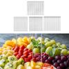 20 Pieces Stainless Steel Fruit Sticks Decorative Reusable Utensils Cocktail