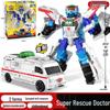 Kabo Car God: Rescue League Transformer Firefighting & Medical Robot Toy Set for Boys