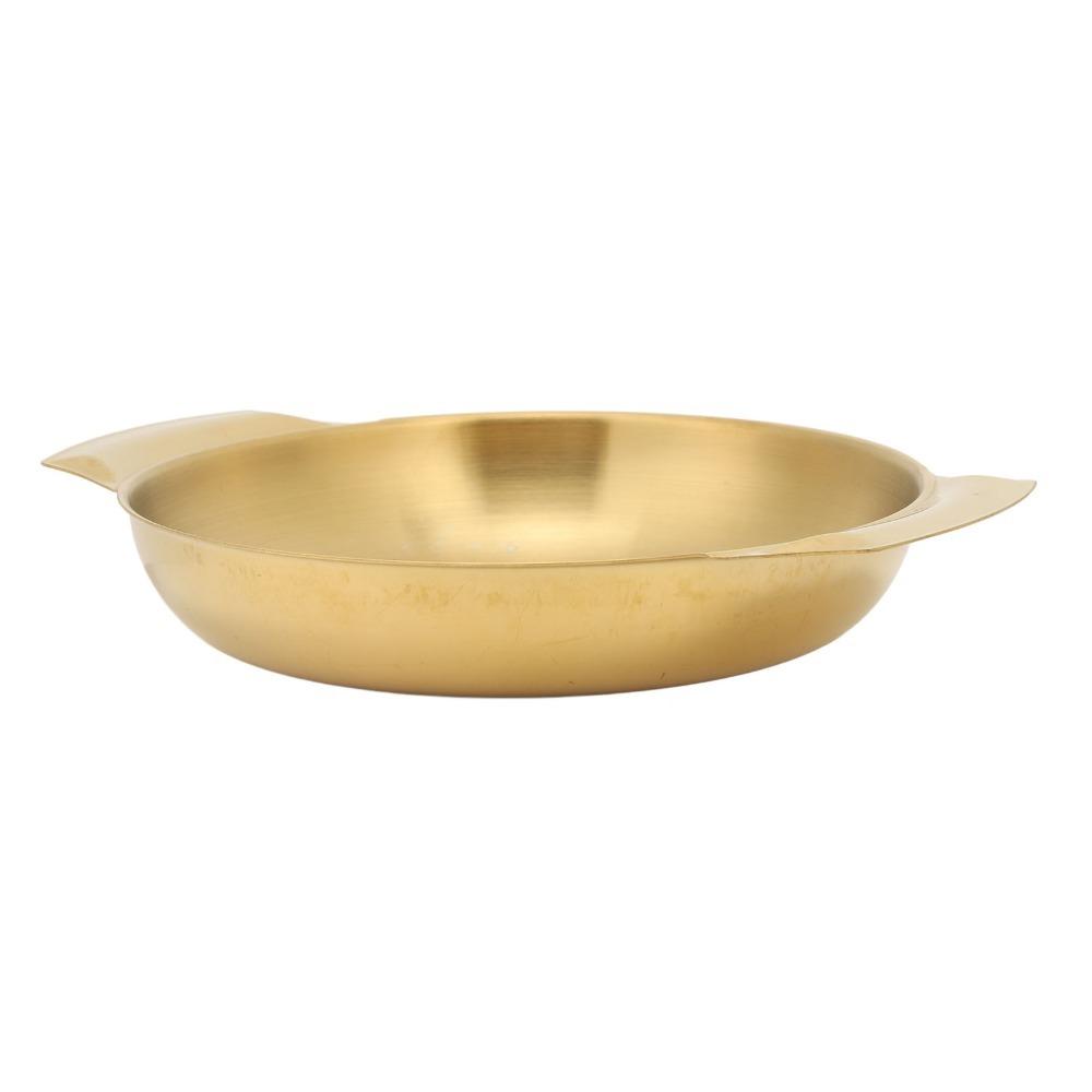 Heat Resistance Frying Pan Stainless Steel Flat Bottom Skillet Instant Noodle Bowl  Seafood Hot Pot