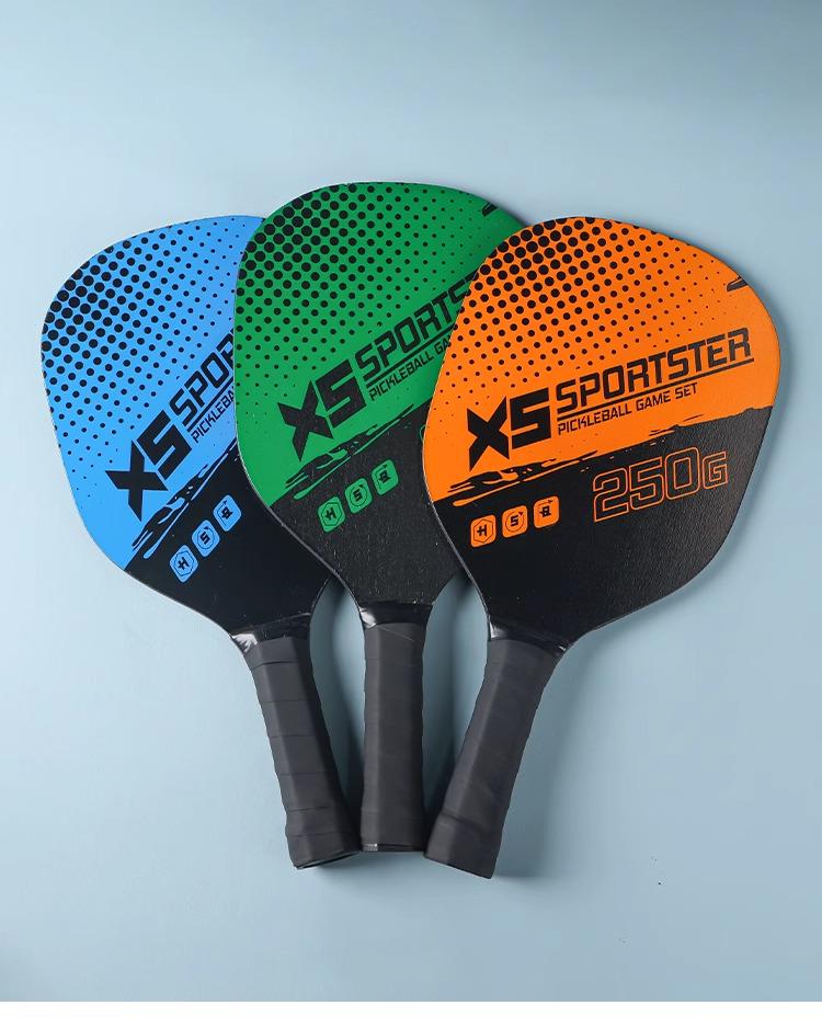 Σετ Ρακέτας Πίκλμπολ: 2 Ξύλινες Ρακέτες, 4 Μπάλες, 1 Τσάντα - Πλήρες Κιτ Πίκλμπολ