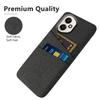 For Honor 400 5G (Global) Case Cloth+Hard PC Phone Cover with Dual Card Slots