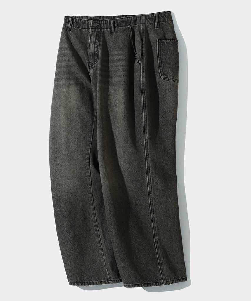 Dimiteulibeullaeg Essential Flare Fit Denim Pants_Vintage Black
