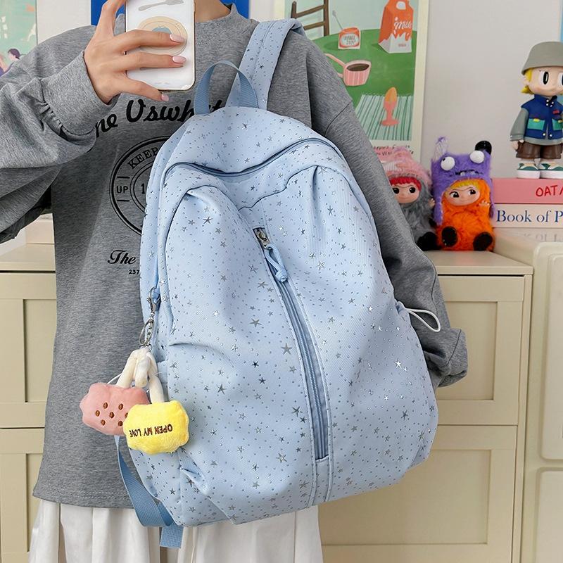 Schoolbag spring new schoolbag female Korean ins sweet stars girl heart travel backpack high value Mori backpack
