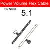 Cavo Flessibile Pulsanti di Accensione Per Nokia 1 2 2.1 3 3.1 3.2 4.2 5 5.1 X2 X3 X5 XL Plus Cavo Flessibile Tasti Volume Parti di Ricambio Tasti Laterali