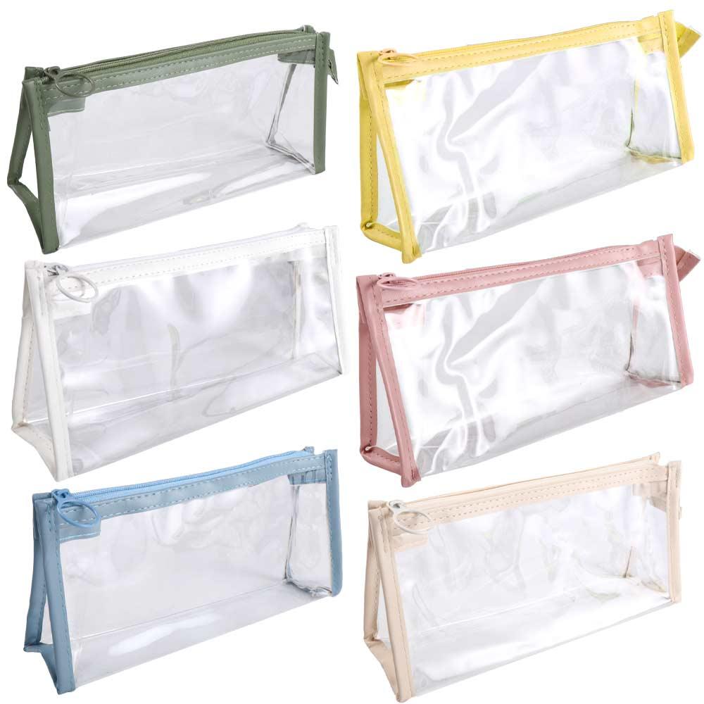 Organizer School Office Supply Pencil Case Zipper Pen Pouch Storage Bag Transparent Pencil Bag
