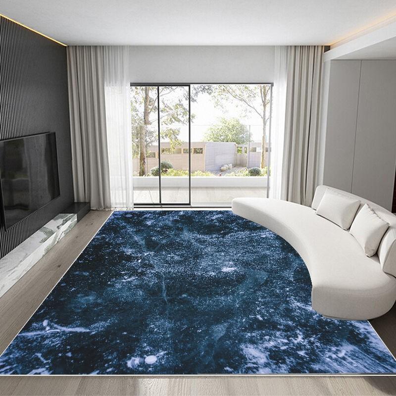 Luxury Marble Carpets for Living Room Gold Home Decor Washable Floor Mat Tapis