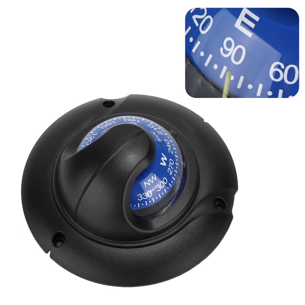 ¿Múltiple?Función Brújula Magnética Montaje Empotrado Alta Precisión con Luz LED para Marino Yate Exterior
