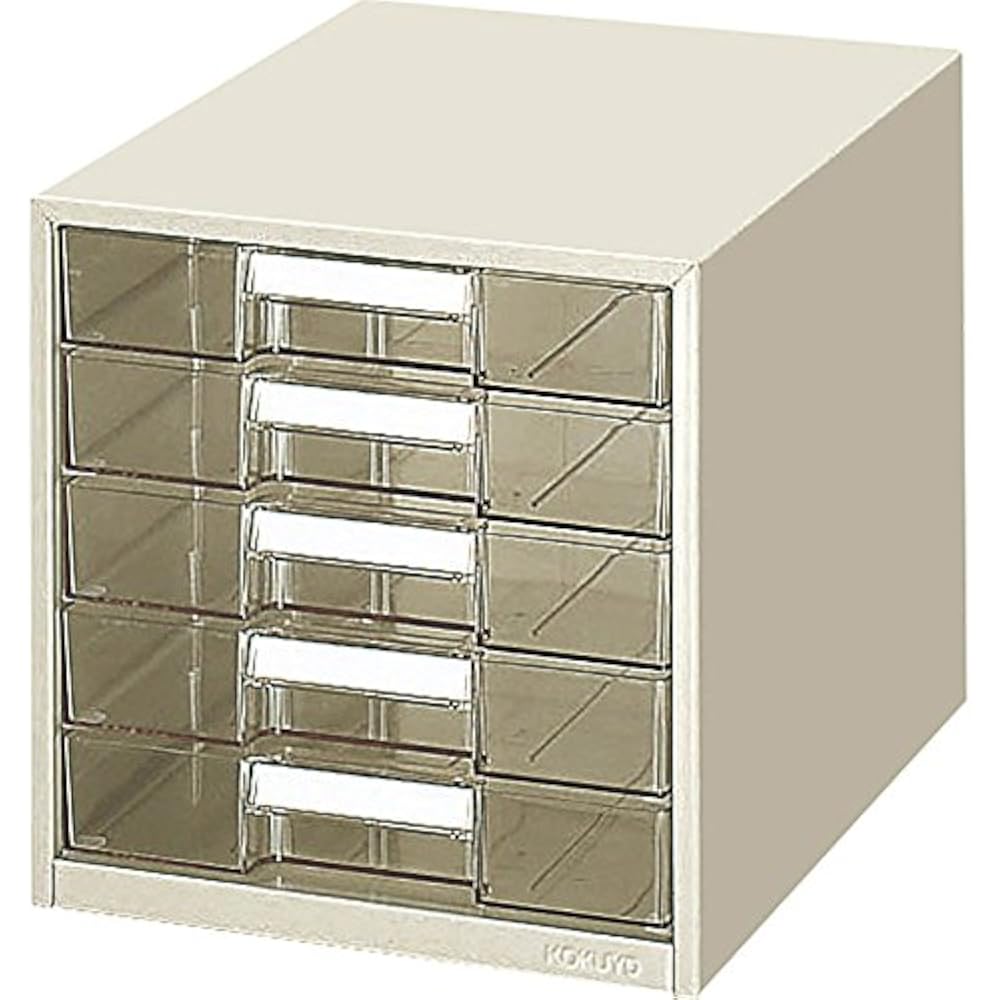 Kokuyo LC-G5M Letter Case, Clear Drawers, A4, 5 Tiers