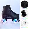 Flash Wheel Roller Skates With LED Light Double Line Skates 4 Wheels Two Line Skating Shoes for Adults