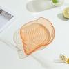 Kangxingda Plastic Transparent Snack Plates (Set of 5)