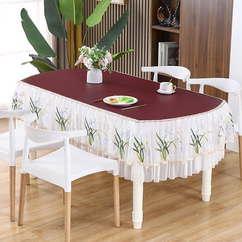 

Новая эллиптическая скатерть для обеденного стола, для гостиной, для обеденного стола, квадратная скатерть, прямоугольная скатерть, чехол 100 * 100cm