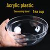 ZISIZ Clear Round PC Acrylic Plastic Coaster