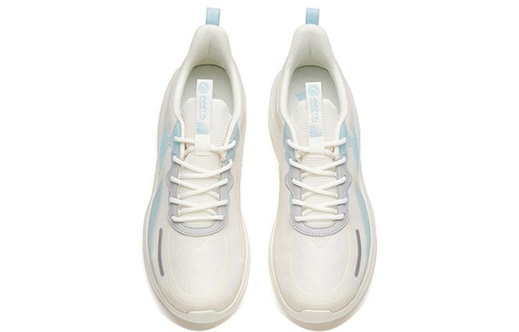 Men's Sneakers Anta Lingyun Leather Patchwork Cushioning Slip Resistant Abrasion Resistant Low top Running