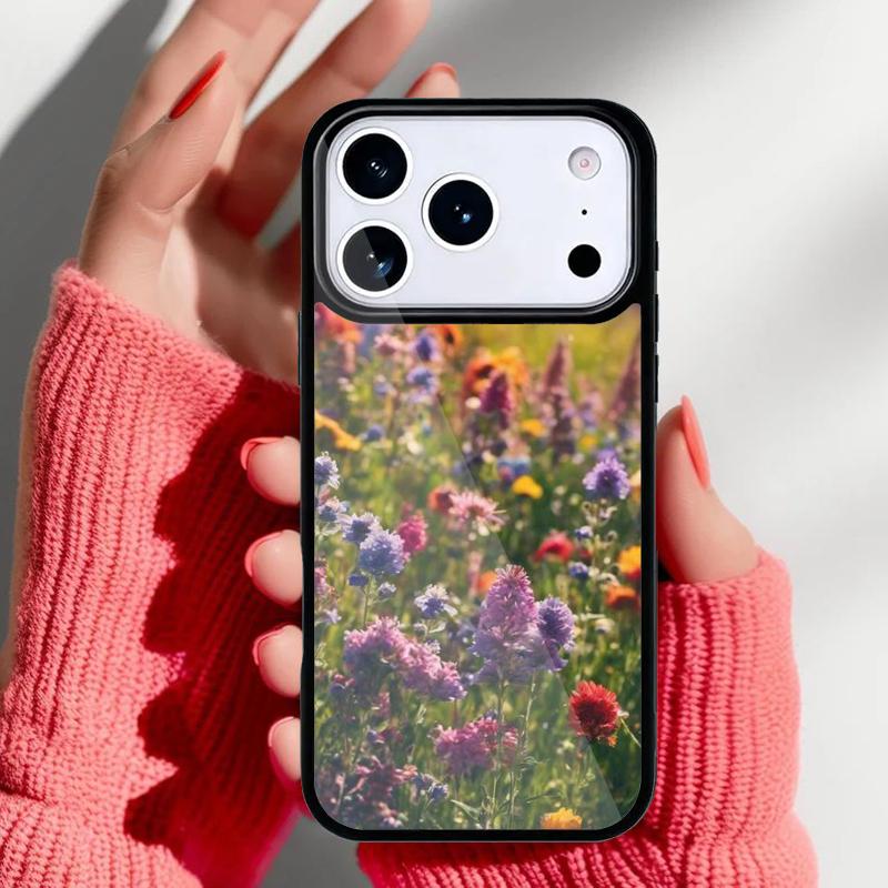 Flower Rainbow Colour Pattern Phone Case for iPhone 17 16 15 14 13 Pro Max Back Cover for 12 11 Pro Coque