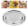 Smooth Fish Plate Rustless Steel Korean Style Plate Anti Rust Fruit  Tray  Restaurant Catering