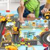 Game Mat Identify Ability Vivid Fabric Urban Construction Engineering Small Map Toy for Kids
