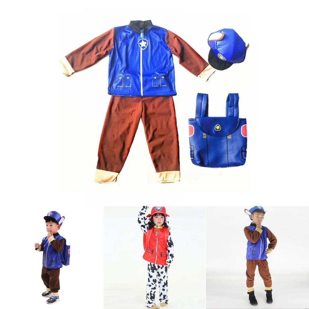 Entzückendes Paw Patrol Kinder Cosplay Kostüm mit Marshall Chase Skye Party-Outfit