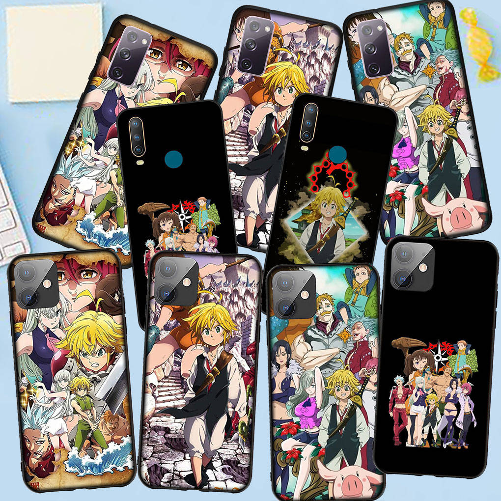 Phone Case for Samsung Galaxy S25 S24 S23 iPhone 16 15 Xiaomi Redmi Note 14 13 12 16E X 11 Pro Max OPPO Moto Huawei Cartoon Seven Deadly Sins Meliodas