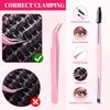 Dense D-Song Color Single-Cluster False Eyelashes Set 8-16Mdiy Segmented Curled Eyelashes