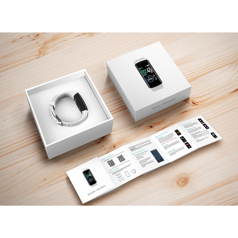 Wristband with Sport Mode Step Counting Incoming Call Message Notification Sedentary Reminder Weather Information Push