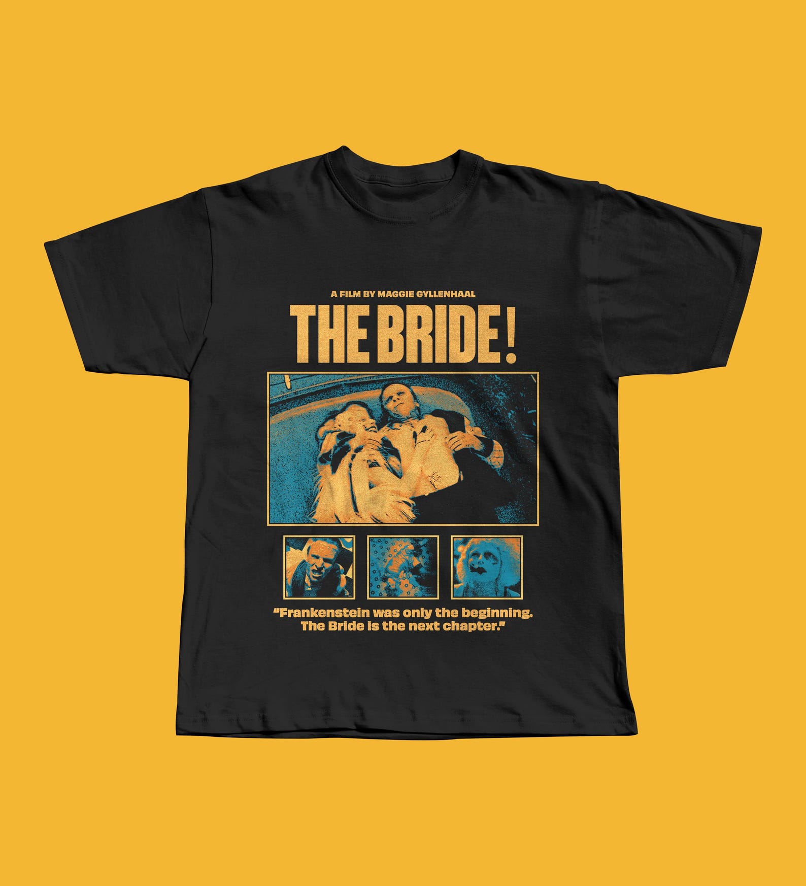 The Bride! T-Shirt. Jessie Buckley Frankenstein Gothic Horror Shirt, Horror Movie Fan Tee L