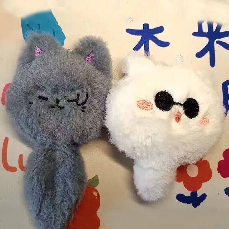 Jujutsu Kaisen Gojo Satoru Geto Suguru anime peripheral cartoon cute cat shape plush doll couple keychain pendant gift