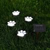 Paw Shaped Solar Garden Lights With Waterproof Led Outdoor Landscape Decor For Nighttime Illumination