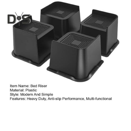 4ks 5/6-palcový zvedák na nábytek, těžká podpěra postele, podpora až 6000 liber, protiskluzová podpěra pro stůl, gauč, židli, pohovku, skříň, zvedák nohou