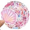 10/30/50pcs Pink Dreamy Coast Girlish Heart Stickers Waterproof DIY Diary Scrapbooking Luggage Kawaii Sticker Toys Gifts