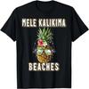 Hawaiian Pineapple Christmas Mele Kalikimaka Beaches Xmas T-Shirt